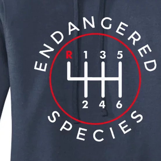 Endangered Species Manual Gearbox Stick Shift 6 Speed Women's Pullover Hoodie