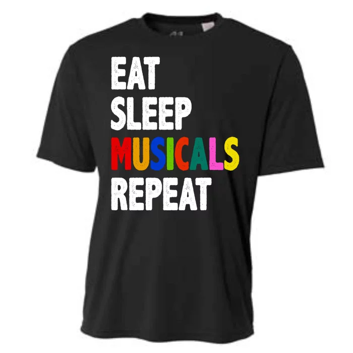 Eat Sleep Musicals Repeat Cooling Performance Crew T-Shirt