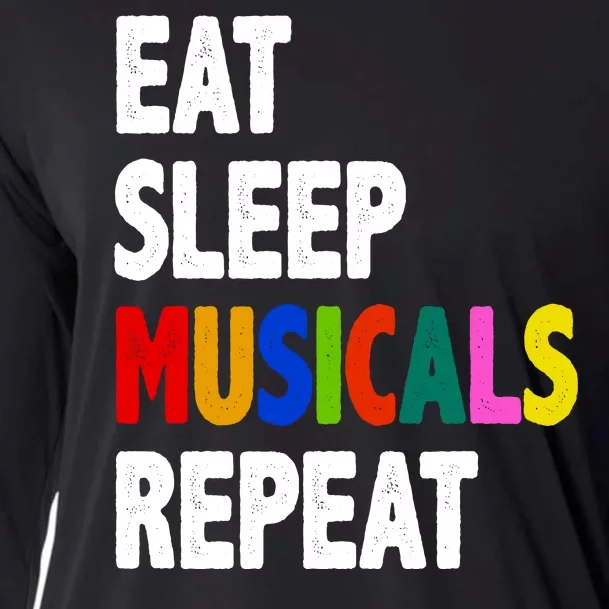 Eat Sleep Musicals Repeat Cooling Performance Long Sleeve Crew