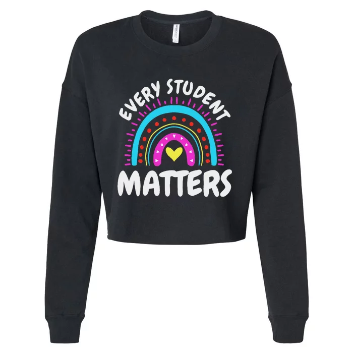 Every Student Matters Paraprofessional Pride Cropped Pullover Crew