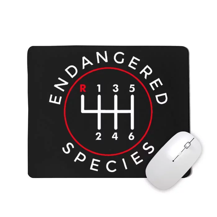 Endangered Species Manual Gearbox Stick Shift 6 Speed Mousepad