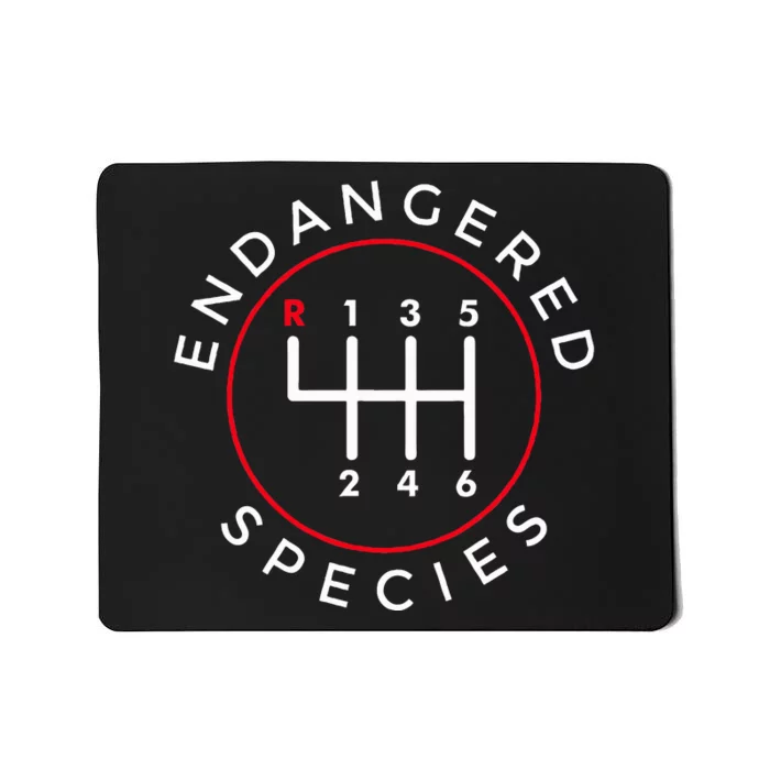 Endangered Species Manual Gearbox Stick Shift 6 Speed Mousepad