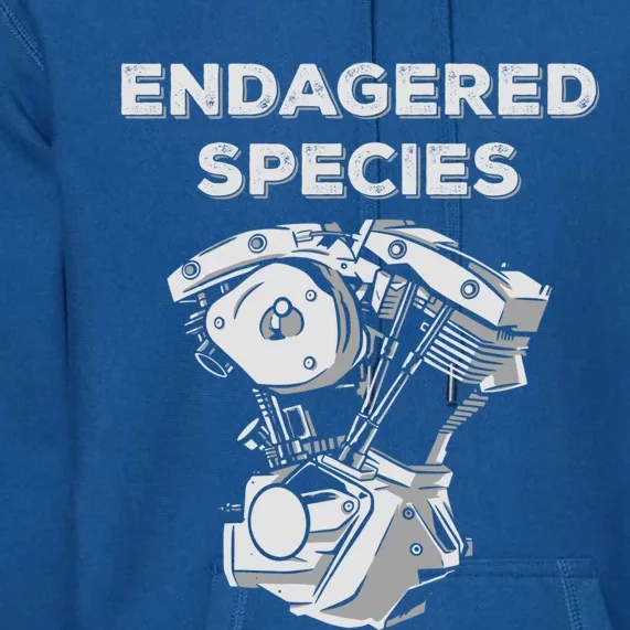 Endangered Species Mechanics Car Engine Pieces Car Lover Funny Gift Premium Hoodie