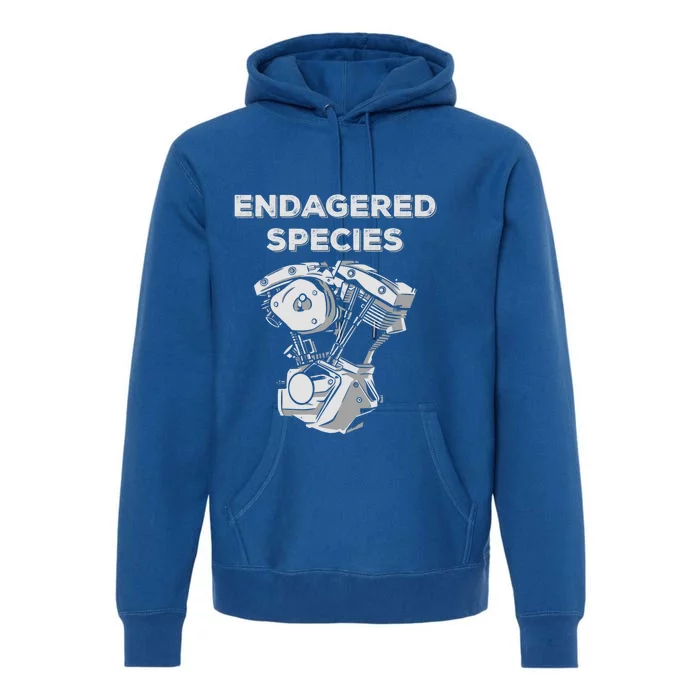 Endangered Species Mechanics Car Engine Pieces Car Lover Funny Gift Premium Hoodie