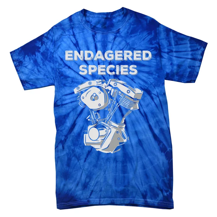 Endangered Species Mechanics Car Engine Pieces Car Lover Funny Gift Tie-Dye T-Shirt