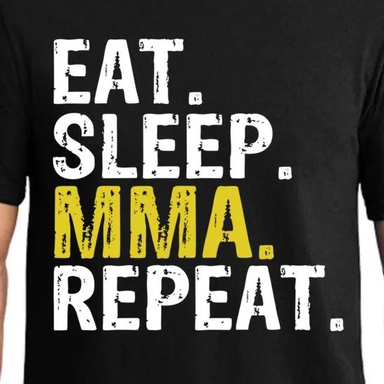 Eat Sleep Mma Repeat Mixed Martial Arts Gift Cool Gift Pajama Set