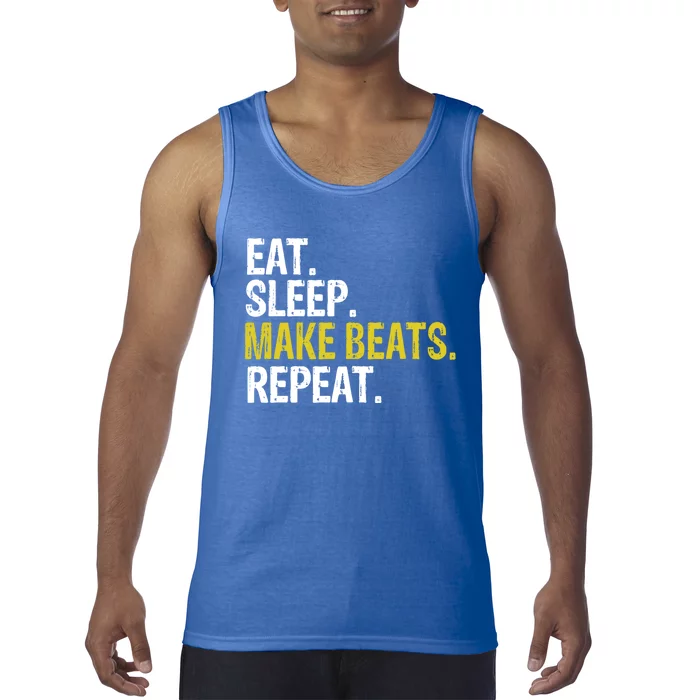 Eat Sleep Make Beats Repeat Music Gift Tank Top