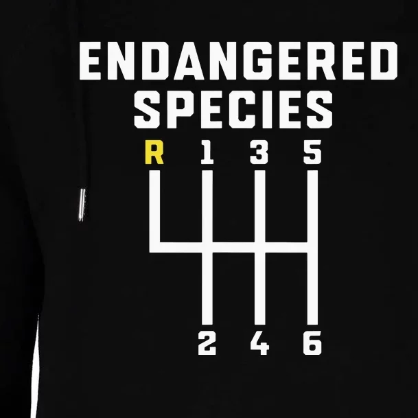 Endangered Species Manual Gearbox Stick Shift Womens Funnel Neck Pullover Hood