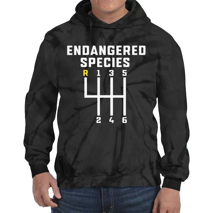 Endangered Species Manual Gearbox Stick Shift Tie Dye Hoodie