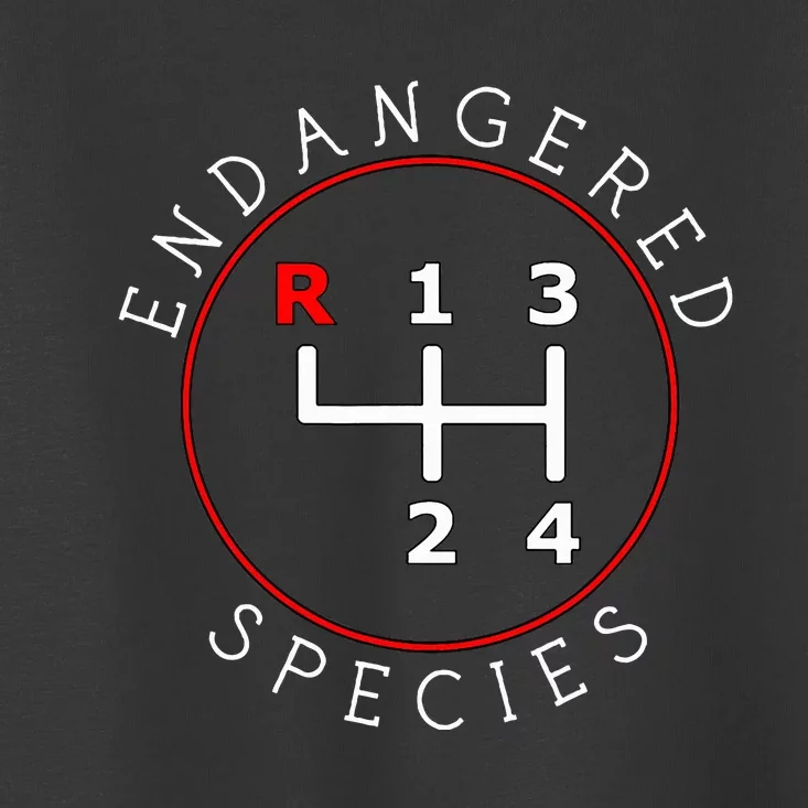 Endangered Species Manual Gearbox Stick Shift 4 Speed 1320 Toddler T-Shirt