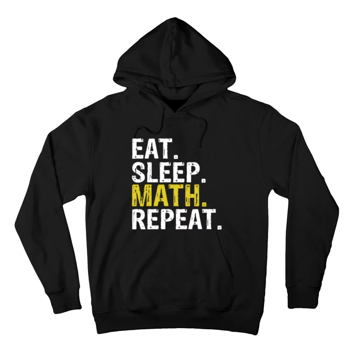 Eat Sleep Math Repeat Mathematics Gift Meaningful Gift Hoodie