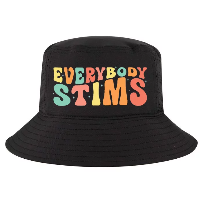 Everybody Stims Neurodiversity Acceptance SPED Teacher Cool Comfort Performance Bucket Hat