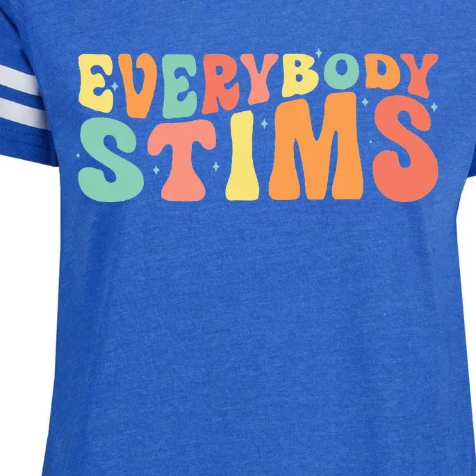 Everybody Stims Neurodiversity Acceptance SPED Teacher Enza Ladies Jersey Football T-Shirt