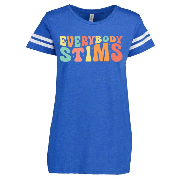 Everybody Stims Neurodiversity Acceptance SPED Teacher Enza Ladies Jersey Football T-Shirt