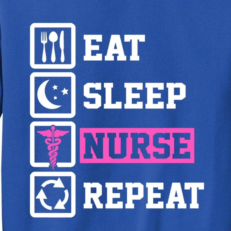 Eat Sleep Nurse Repeat Funny Nurse Gift Sweatshirt