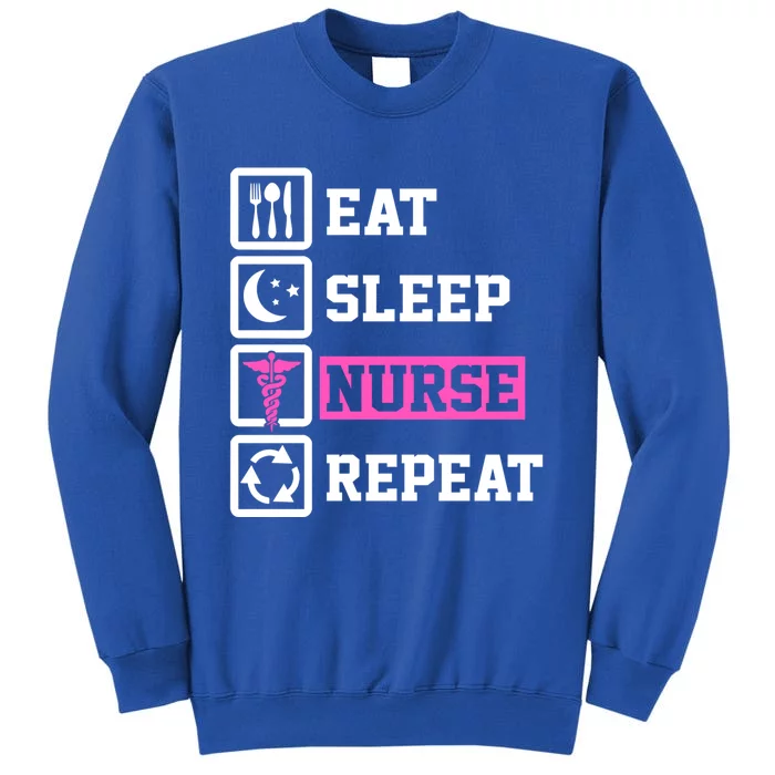 Eat Sleep Nurse Repeat Funny Nurse Gift Sweatshirt