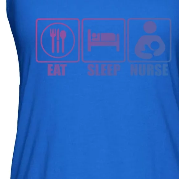 Eat Sleep Nurse Breastfeeding Gift For Moms Gift Ladies Essential Flowy Tank