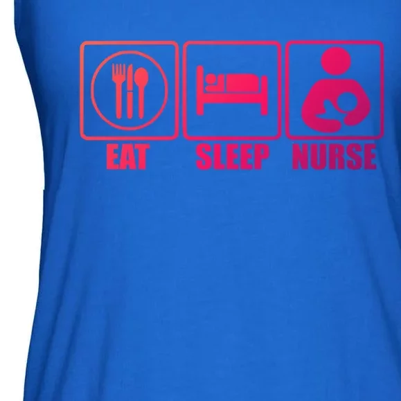 Eat Sleep Nurse Breastfeeding Gift For Moms Gift Ladies Essential Flowy Tank