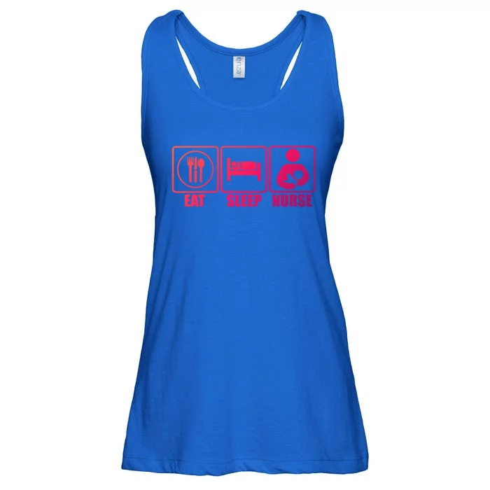 Eat Sleep Nurse Breastfeeding Gift For Moms Gift Ladies Essential Flowy Tank