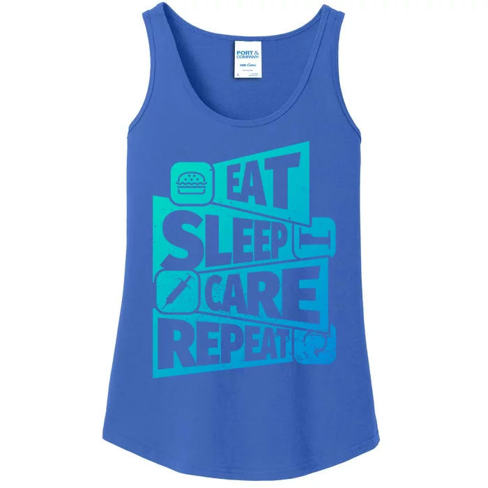 Eat Sleep Nurse Repeat Funny Nurse Funny Humor Gift Ladies Essential Tank