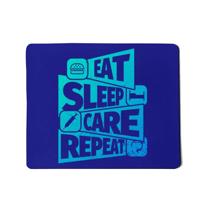 Eat Sleep Nurse Repeat Funny Nurse Funny Humor Gift Mousepad