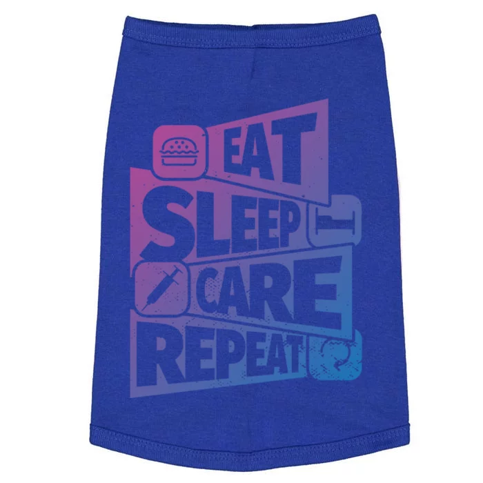 Eat Sleep Nurse Repeat Funny Nurse Funny Humor Gift Doggie Tank