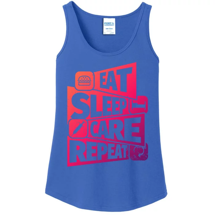 Eat Sleep Nurse Repeat Funny Nurse Funny Humor Gift Ladies Essential Tank