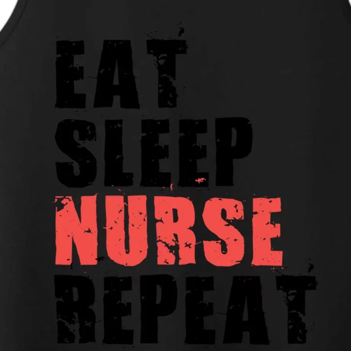 Eat Sleep Nurse Repeat Motivational Gift Ace003c Gift Performance Tank