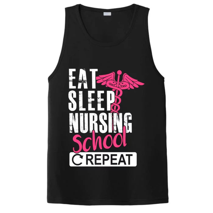 Eat Sleep Nursing School Repeat Gift Performance Tank