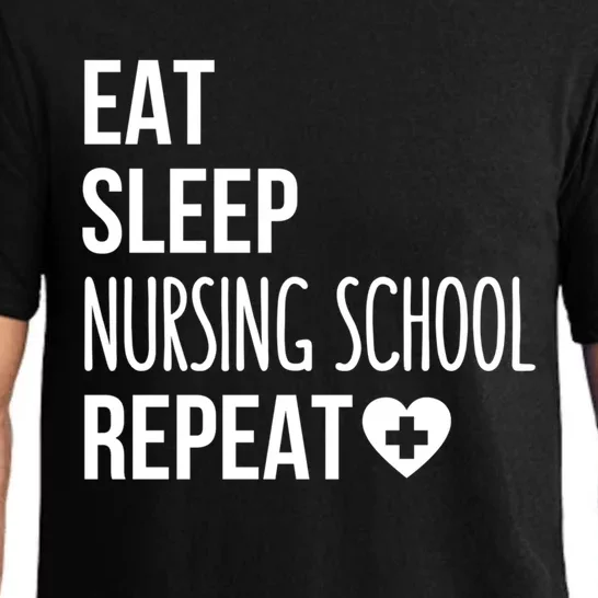 Eat Sleep Nursing School Repeat Nursing Student Gift Pajama Set