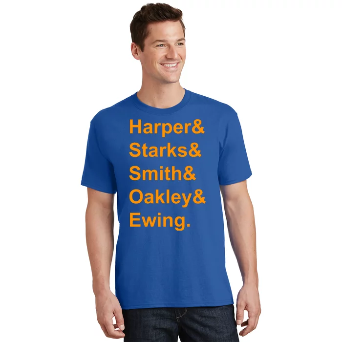 Ewing Starks Oakley Smith Harper Team Funny Name Basketball Fan T-Shirt