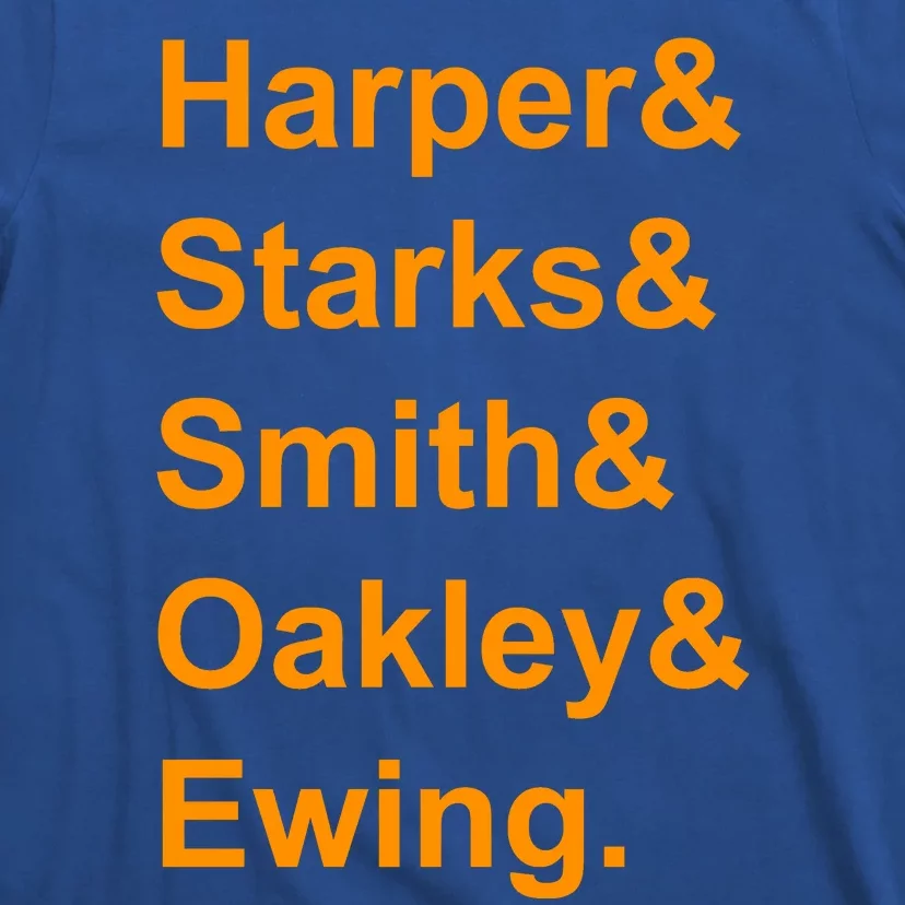 Ewing Starks Oakley Smith Harper Team Funny Name Basketball Fan T-Shirt