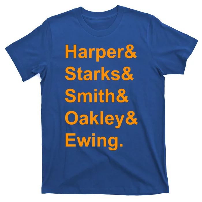 Ewing Starks Oakley Smith Harper Team Funny Name Basketball Fan T-Shirt