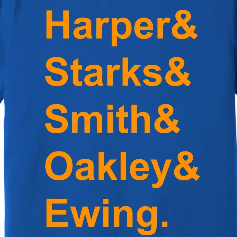 Ewing Starks Oakley Smith Harper Team Funny Name Basketball Fan Premium T-Shirt