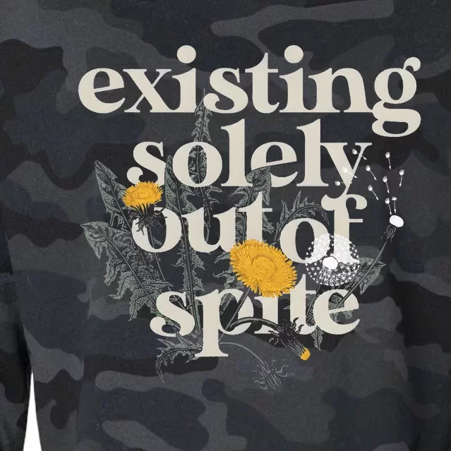 existing solely out of spite Cropped Pullover Crew