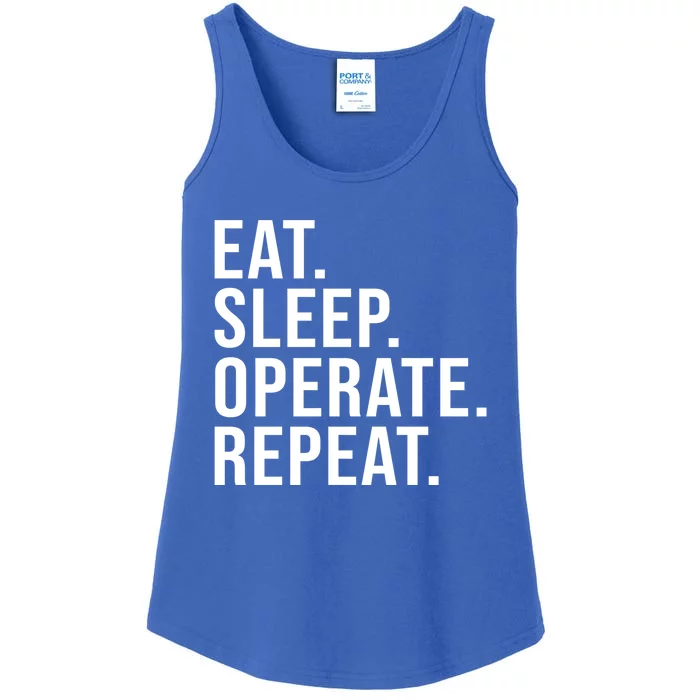 Eat Sleep Operate Repeat Scrub Tech Operating Room Nurse Gift Ladies Essential Tank