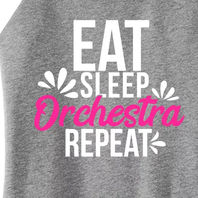 Eat Sleep Orchestra Repeat Motivational Gift Ace048b Gift Women’s Perfect Tri Rocker Tank