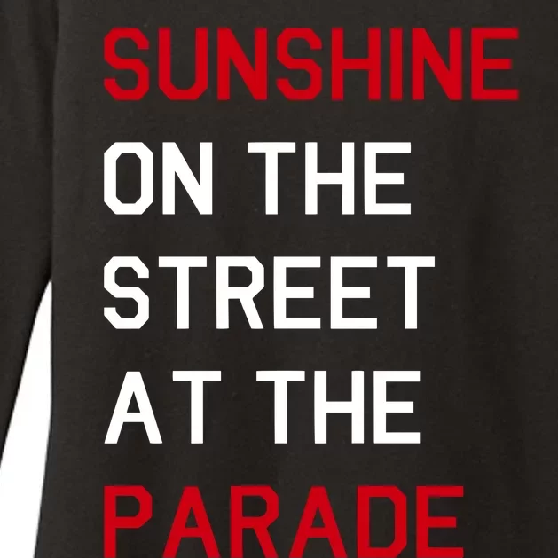 Eboyawstenn Sunshine On The Street At The Parade Womens CVC Long Sleeve Shirt