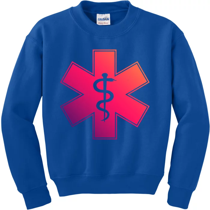 Emt Star Of Life Ems First Responder Emts Gift Kids Sweatshirt