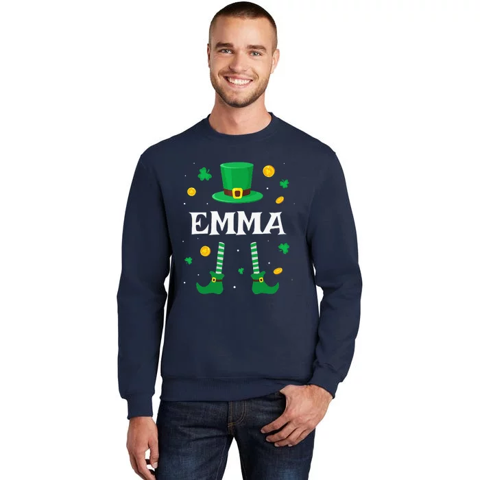 Emma Saint Patrick's Day Leprechaun Costume Emma Tall Sweatshirt