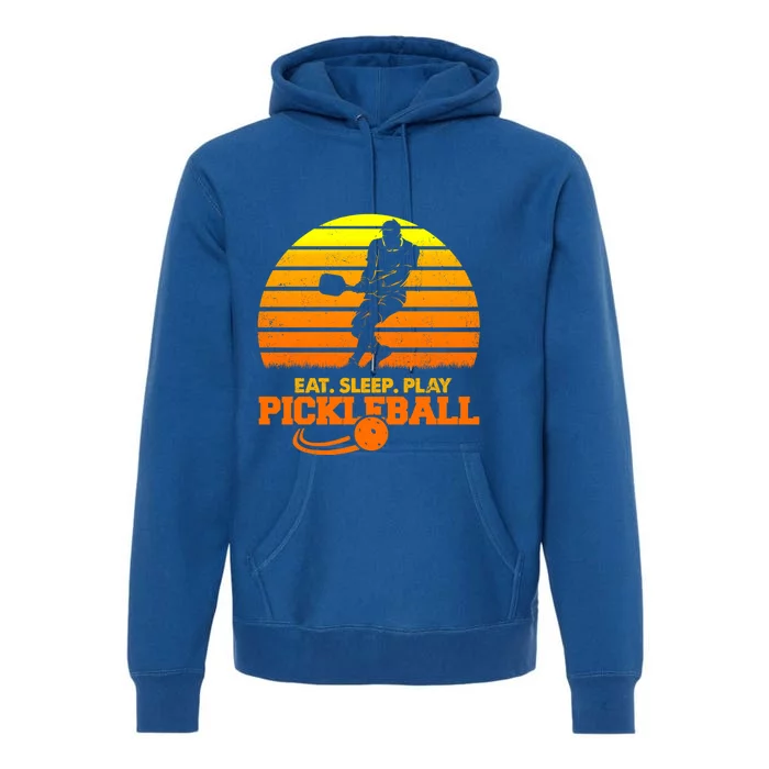 Eat Sleep Play Pickleball! Funny Sports Gift Premium Hoodie