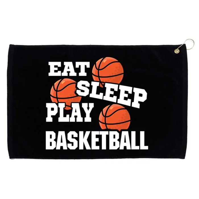 Eat, Sleep, Play basketball! Funny Hoops Grommeted Golf Towel