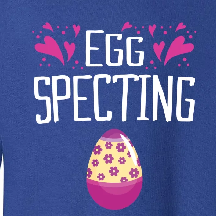 Egg Specting Pregnant Easter Egg Easter Mom Reveal Mom Gift Toddler Sweatshirt