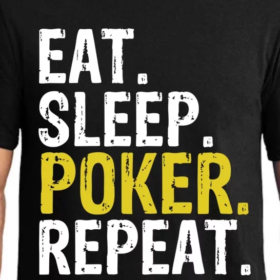 Eat Sleep Poker Repeat Game Gift Pajama Set