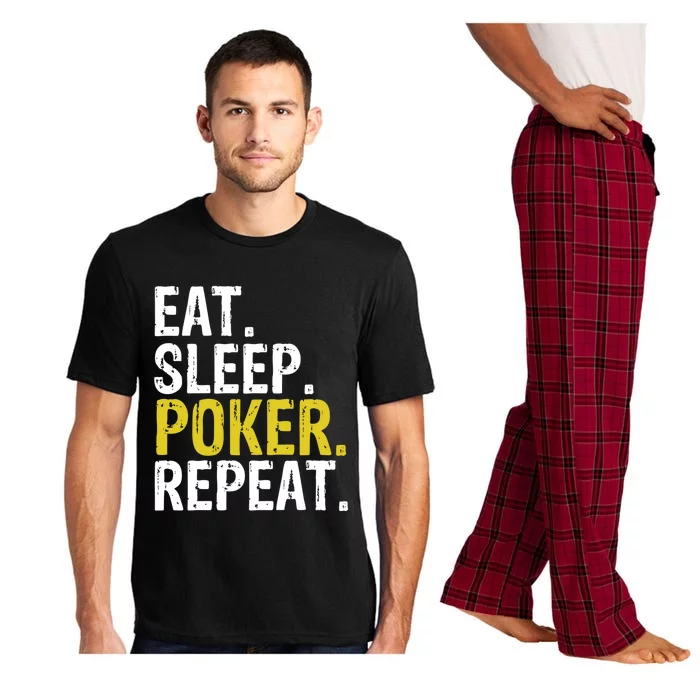 Eat Sleep Poker Repeat Game Gift Pajama Set