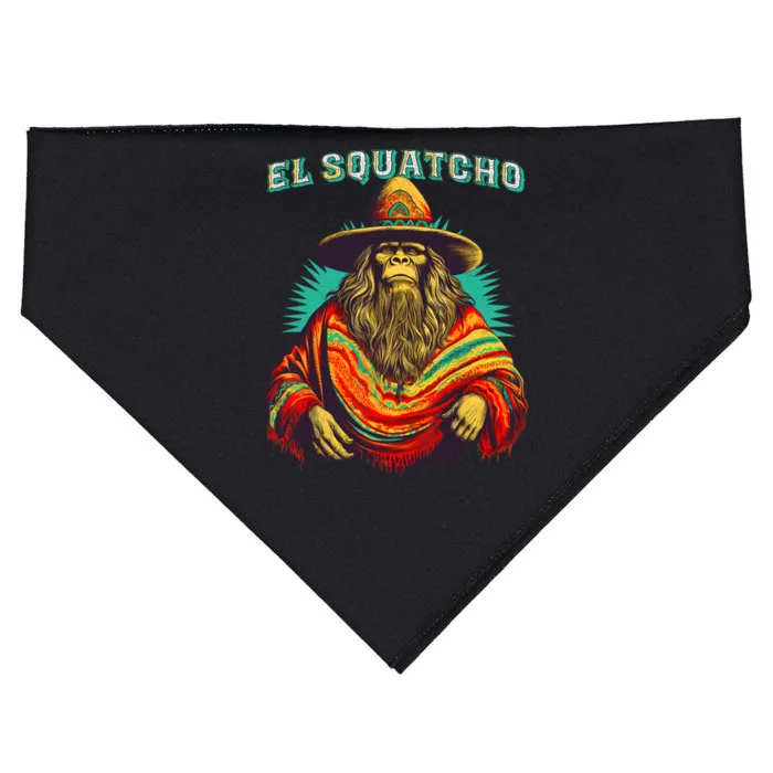 El Squatcho Poncho Western Bigfoot Funny Sasquatch USA-Made Doggie Bandana