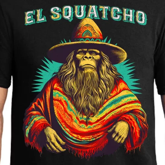 El Squatcho Poncho Western Bigfoot Funny Sasquatch Pajama Set