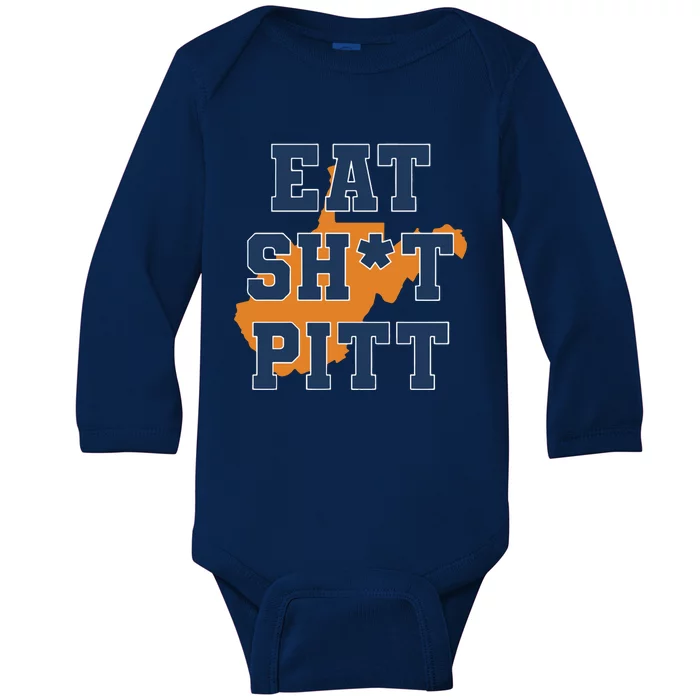 Eat Shit Pitt Baby Long Sleeve Bodysuit