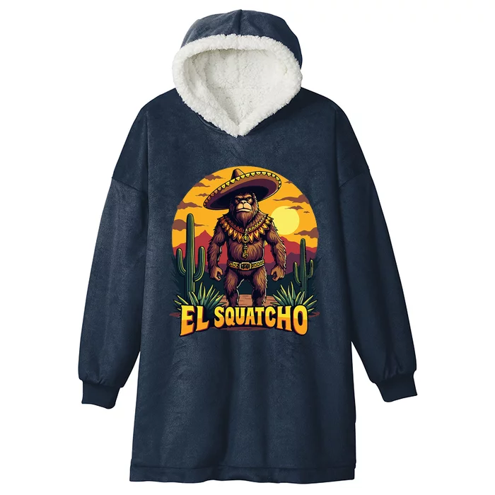 El Squatcho Poncho Hooded Wearable Blanket