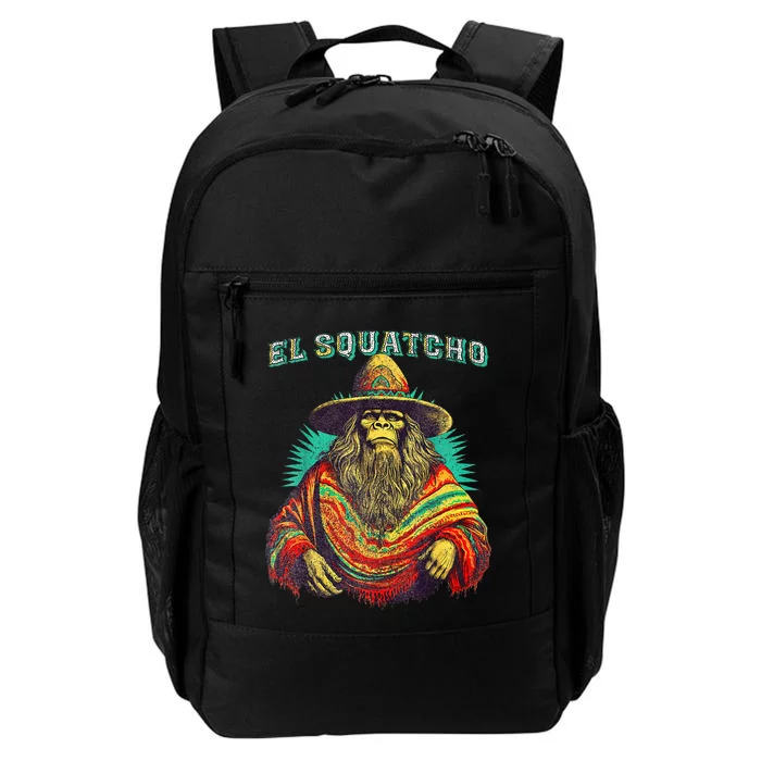 El Squatcho Poncho Western Bigfoot Funny Sasquatch Daily Commute Backpack